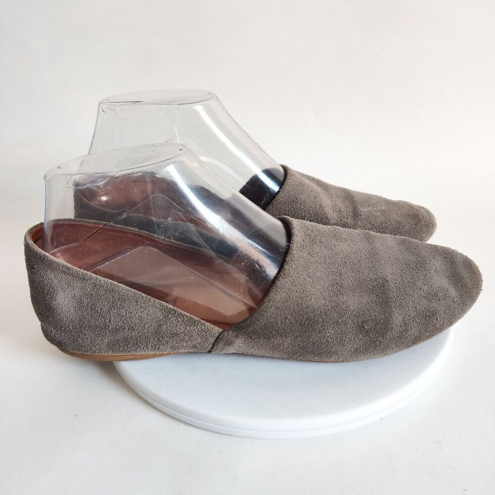 Miz Mooz Gray Suede Flats